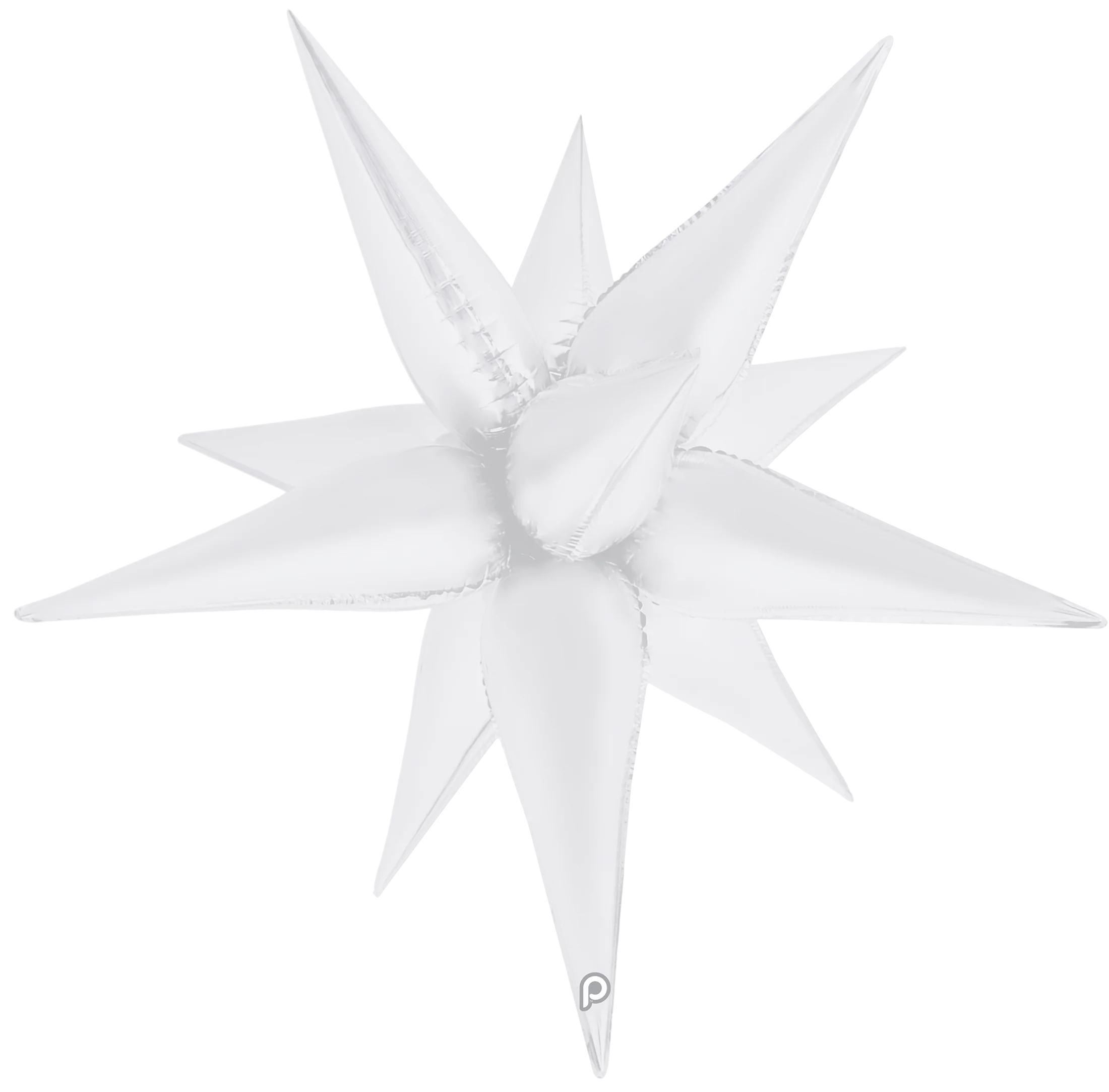 40" White Satin Starburst