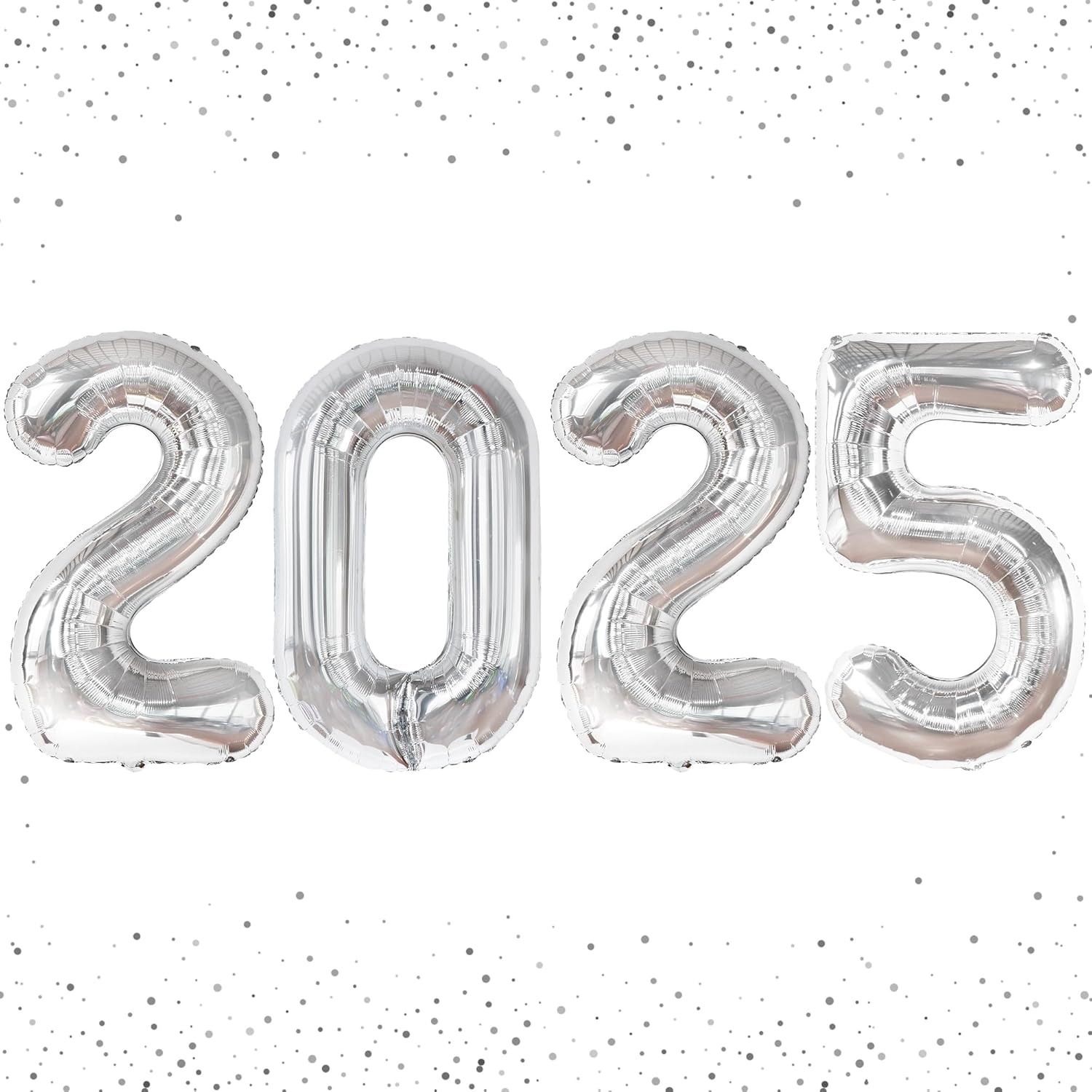 Party America 26" Silver Numbers (2025)