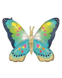 Anagram 30" Vibrant Blue Satin Butterfly Flutters