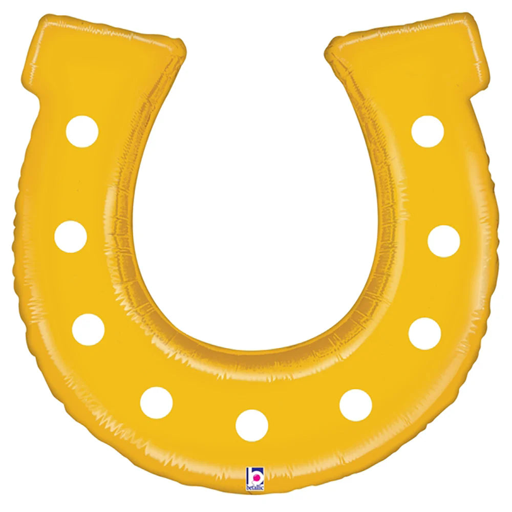 Betallic 18" Golden Horseshoe Foil Balloon