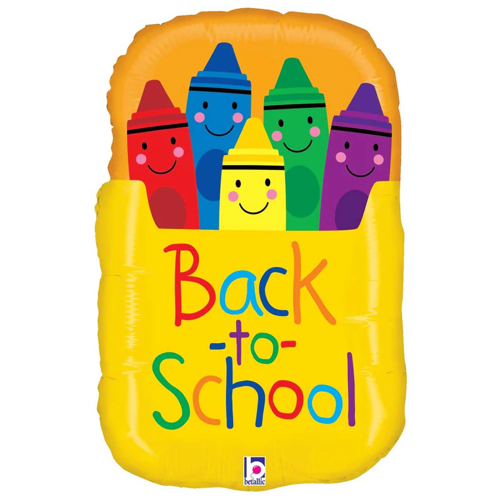 Betallic 25" Back To School Crayon Box (Flat)