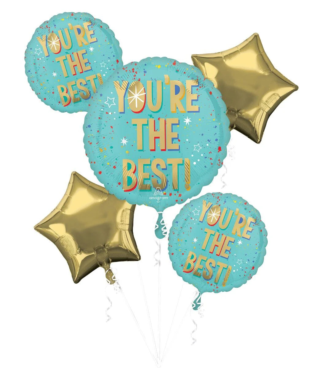 Anagram You're The Best Splash Balloon Bouquet