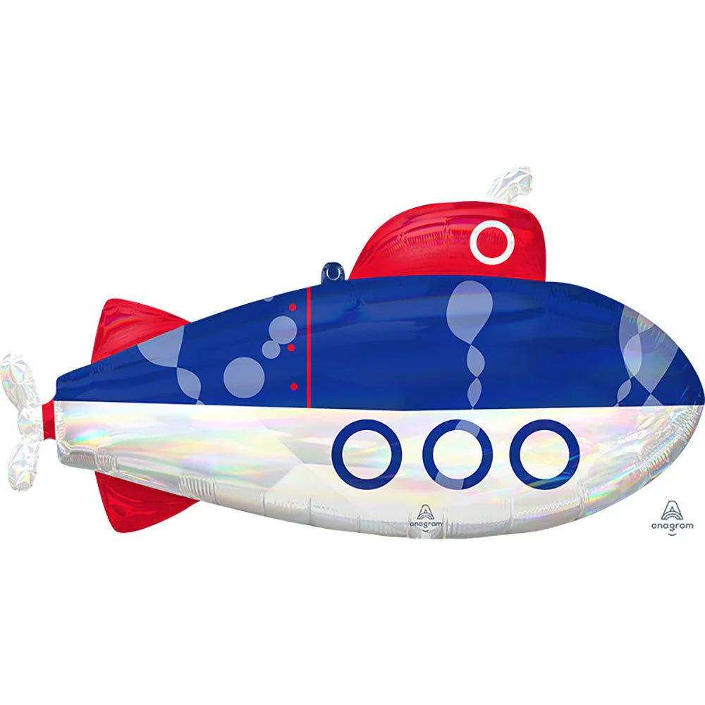 Anagram 34" Iridescent Submarine Foil Balloon
