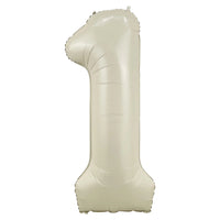 34" Cream Foil Balloon Number