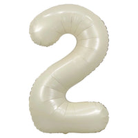 34" Cream Foil Balloon Number