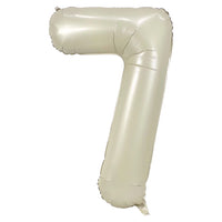 34" Cream Foil Balloon Number