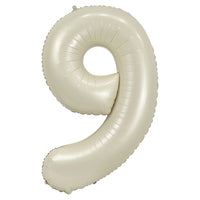 34" Cream Foil Balloon Number