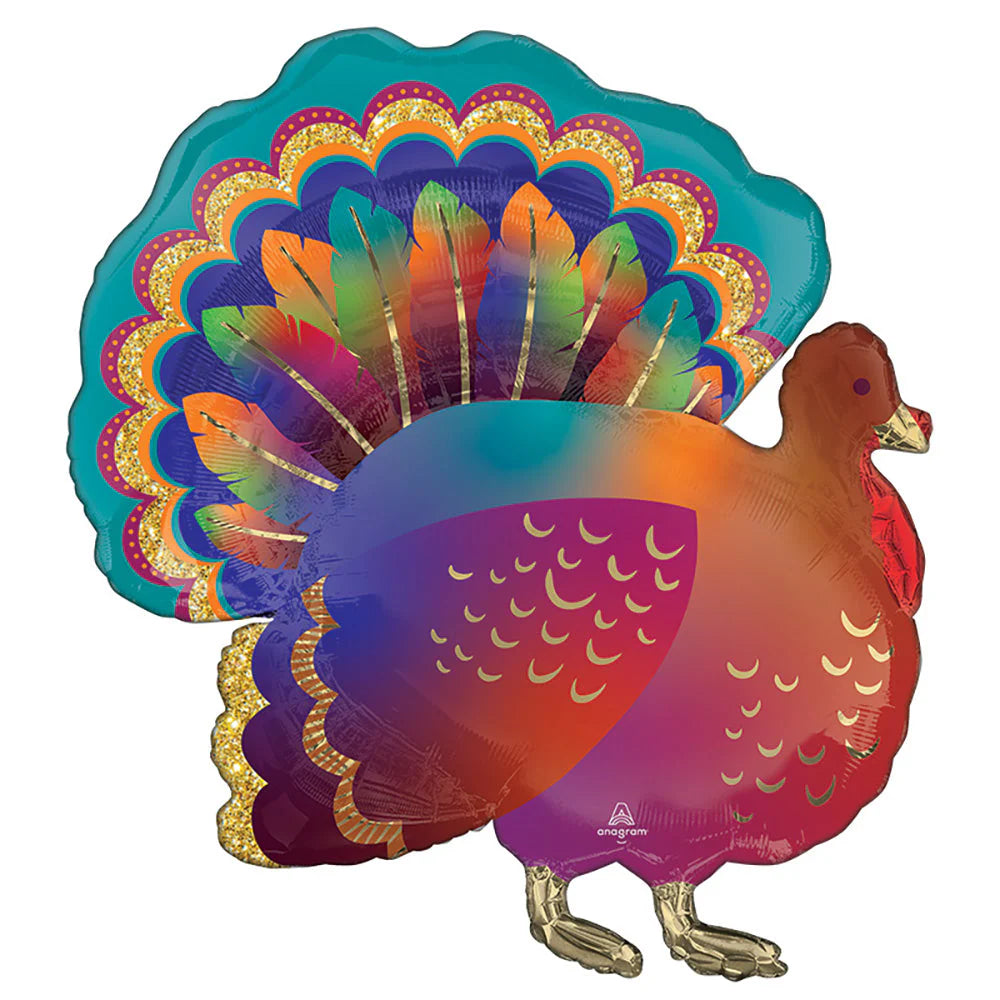 Anagram 32" Glitter Turkey
