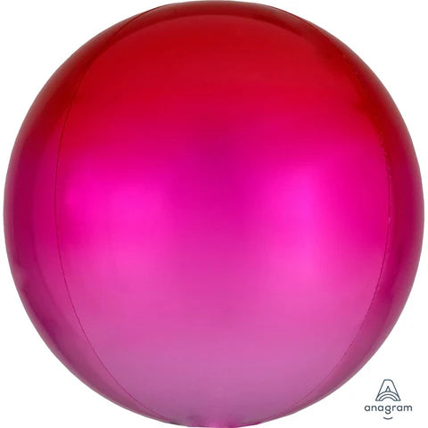 Anagram 16" Ombre Red & Pink Orbz