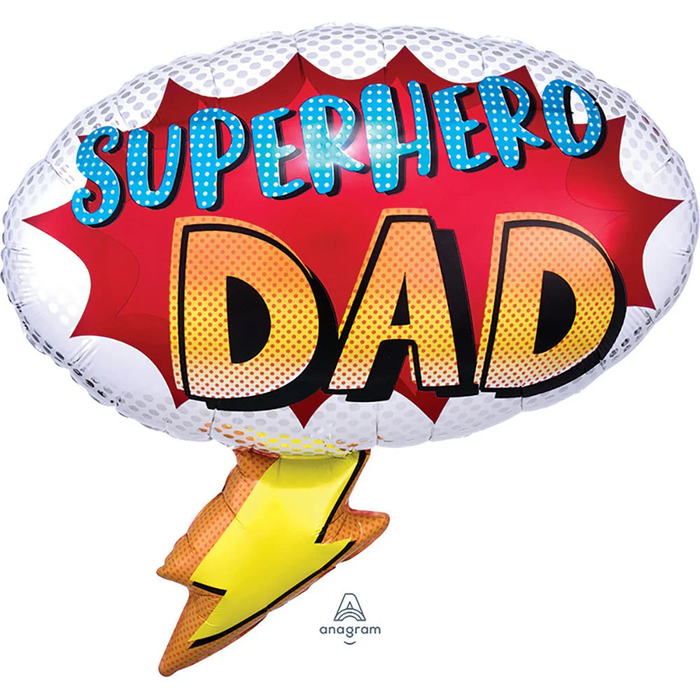 Anagram 27" Superhero Birthday Foil Balloon