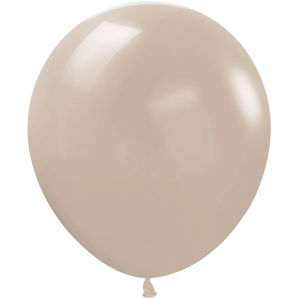 Sempertex 18" Deluxe White Sand Latex Balloons 25ct