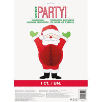 UNIQUE Santa Honeycomb Hanging Decoration 14”