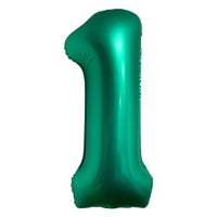 34" Emerald Green Foil Balloon Number