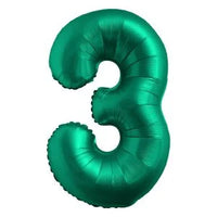 34" Emerald Green Foil Balloon Number