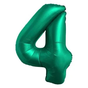 34" Emerald Green Foil Balloon Number