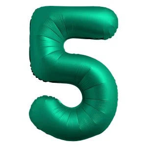 34" Emerald Green Foil Balloon Number
