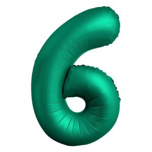 34" Emerald Green Foil Balloon Number