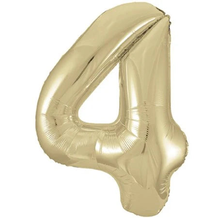 34" Champagne Gold Foil Balloon Number