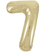 34" Champagne Gold Foil Balloon Number