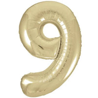 34" Champagne Gold Foil Balloon Number