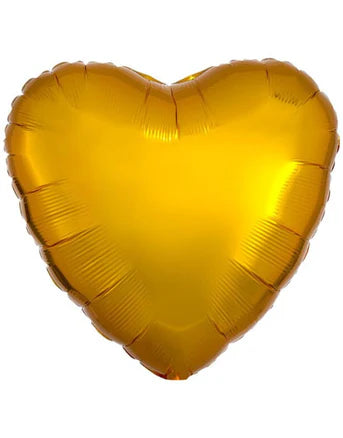 9” Gold Heart (AIR-FILL ONLY / FLAT)