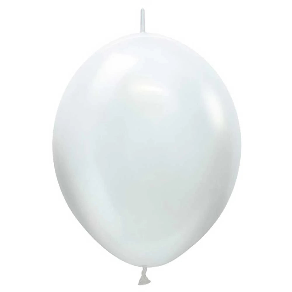 SEMPERTEX 6"Link-o-loon Pearl White 50ct