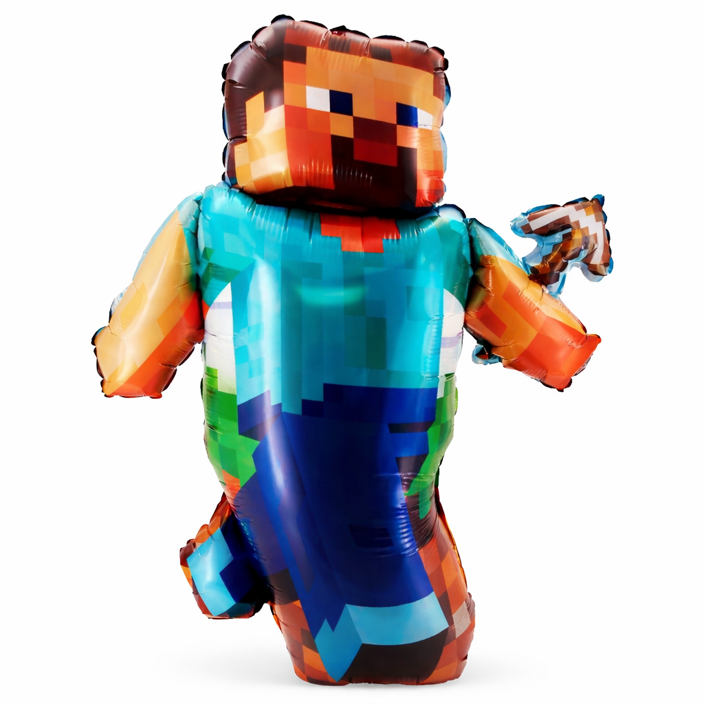 34" Pixel Game Foil Balloon (FLAT)