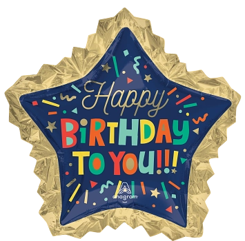 Anagram 34" Happy Birthday To You