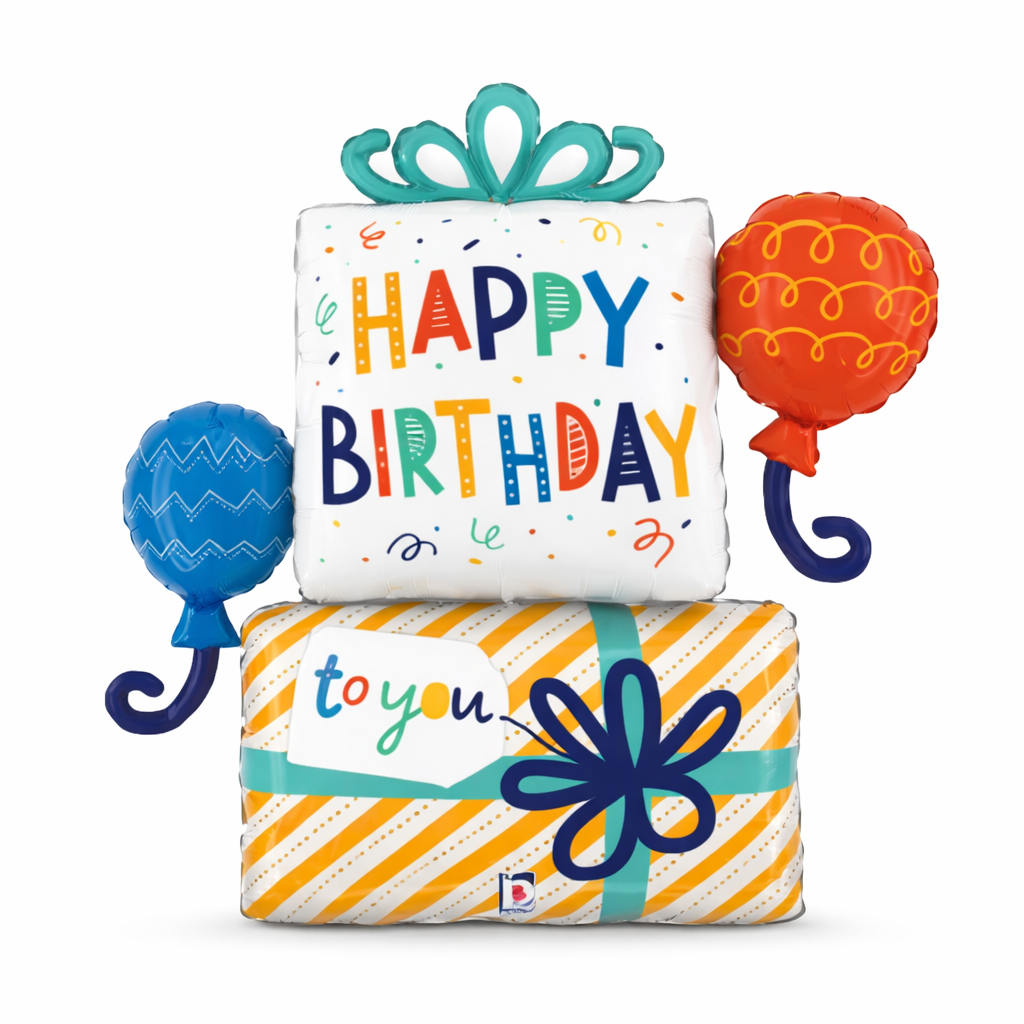 Betallic 35” Happy Birthday Gift Balloon