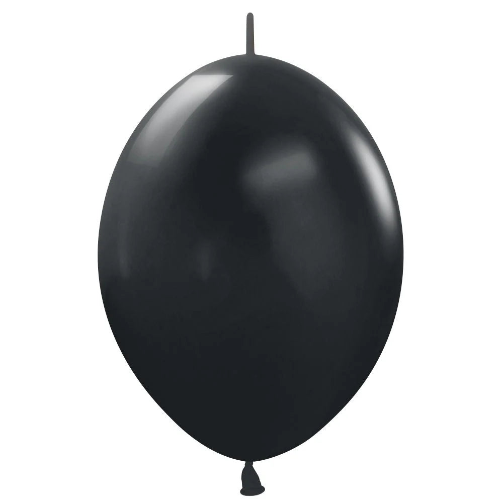 SEMPERTEX 6"Link-o-loon Deluxe Black 50ct