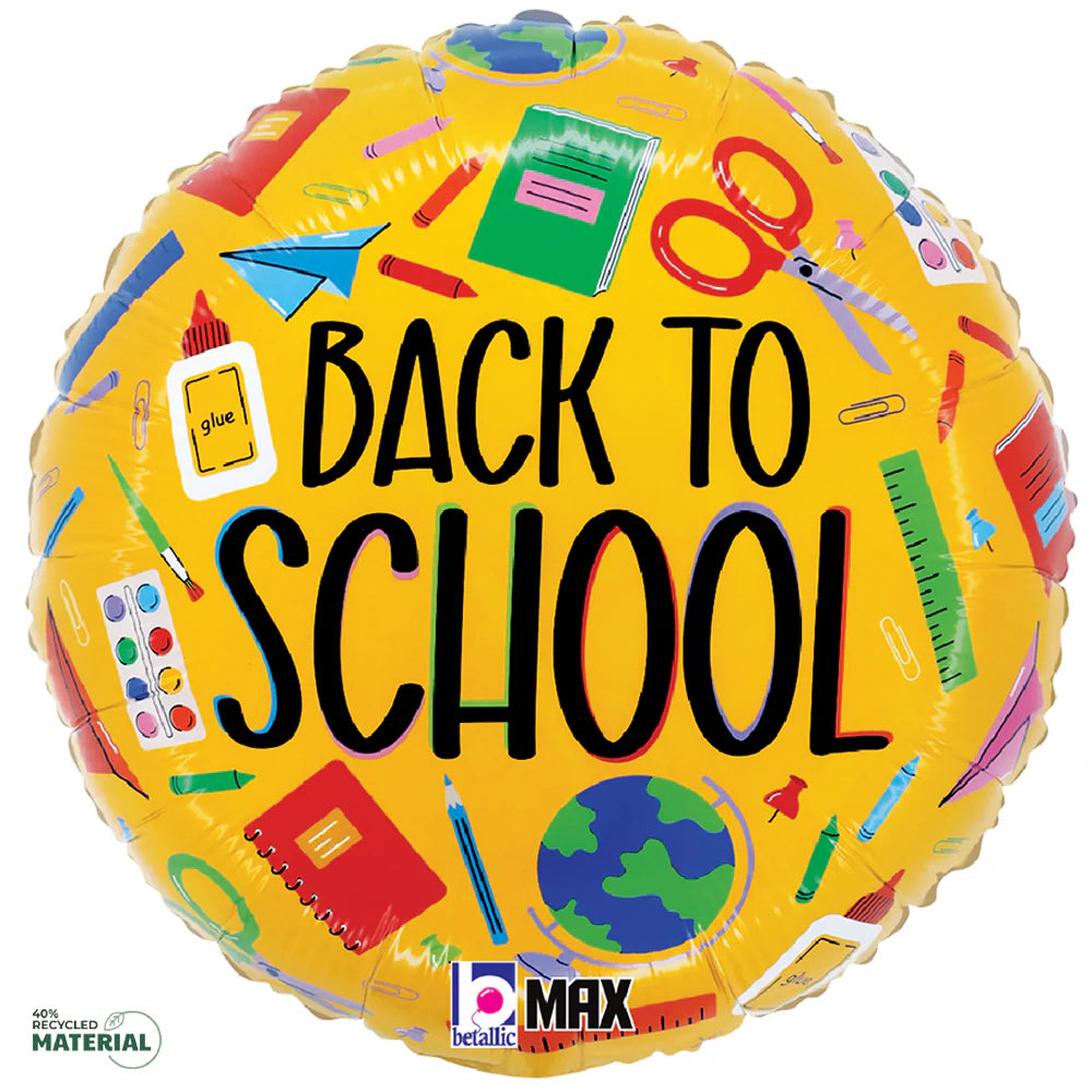 Betallic 18" Back To School Supplies
