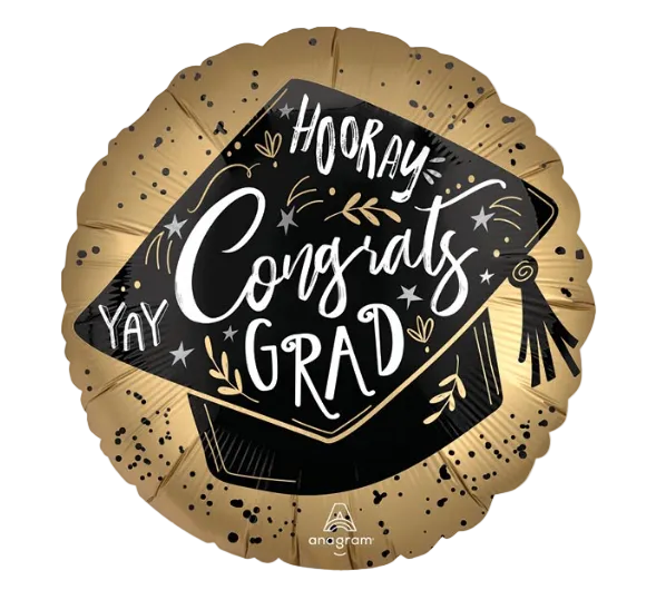 Anagram 28"  Satin Grad Achievement