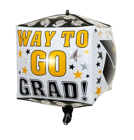 22” Way To Go Grad Cube