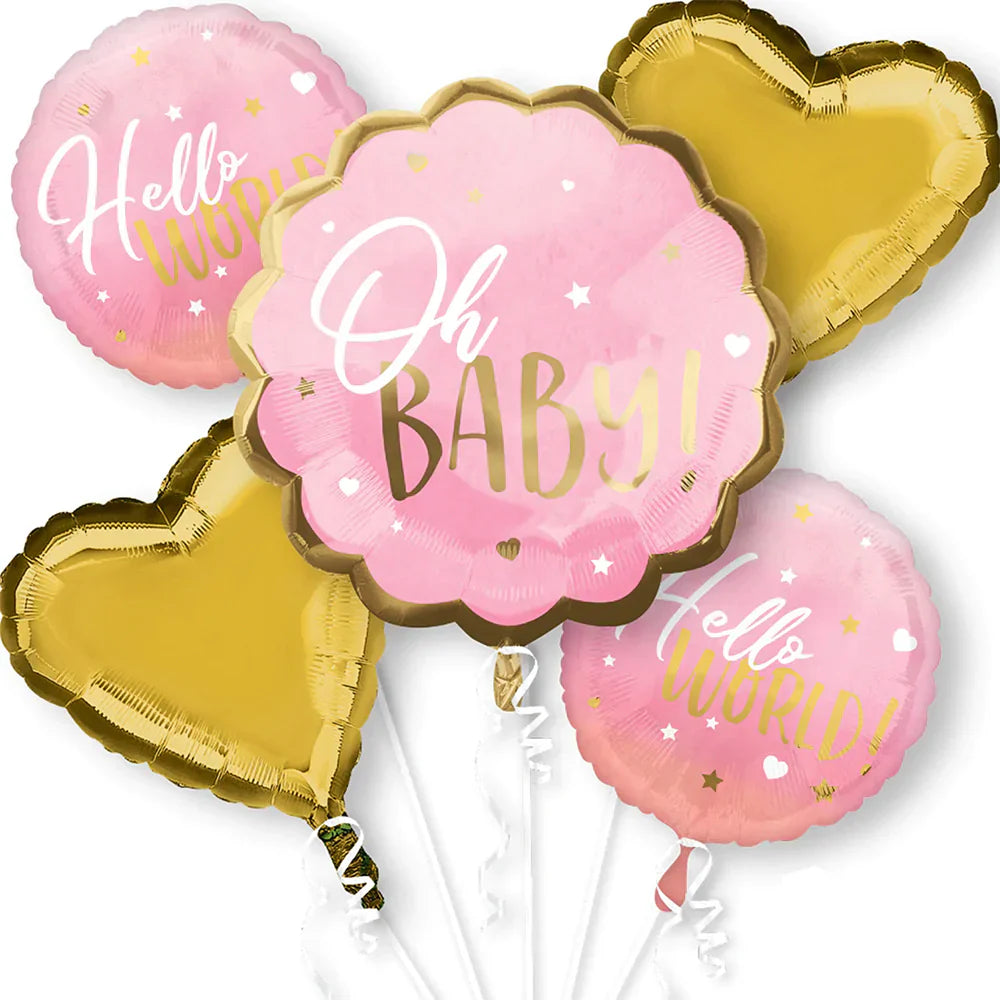 Anagram Ho Baby! Balloon Bouquet 5 pcs