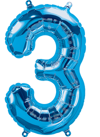 Party America 16" Blue Numbers