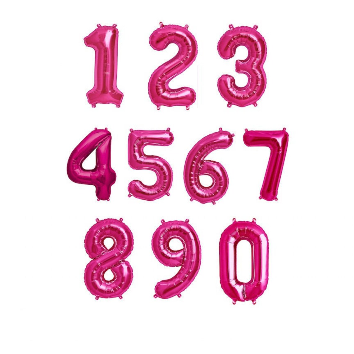 Party America 16" Fuchsia Numbers