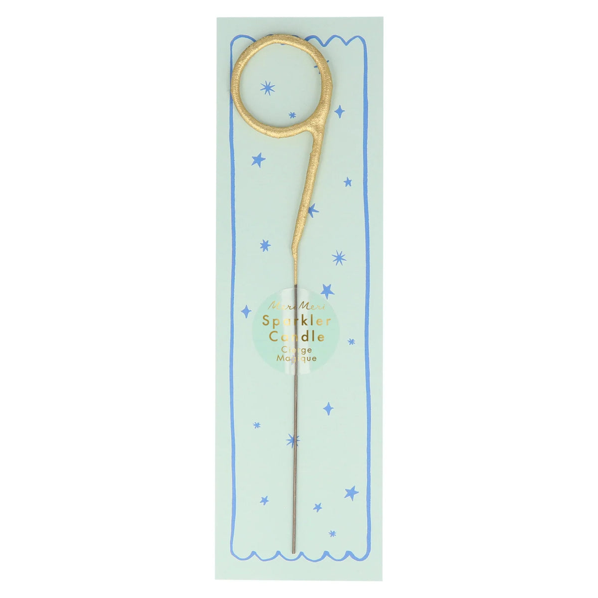 MERI MERI Gold Sparkler Number 9 Birthday Candles