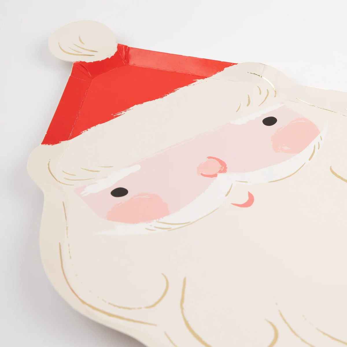 MERI MERI Jolly Christmas Santa Paper Plates (x 8)