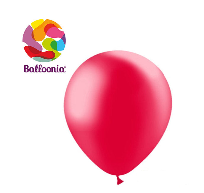 Balloonia 2ft Metallic Red Latex Balloon 5ct